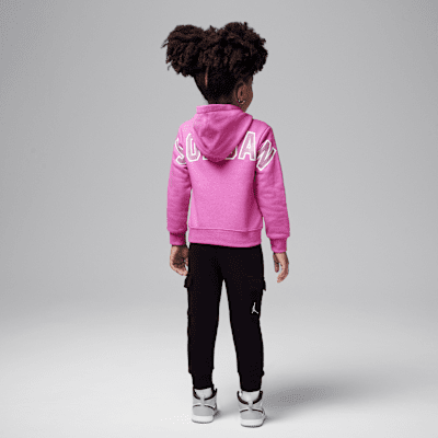 Conjunto de sudadera con gorro sin cierre con tejido Fleece de 2 piezas infantil Jordan Y2K