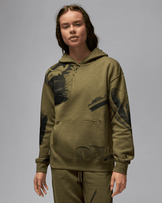 Женское худи Jordan Brooklyn Fleece Printed Pullover Hoodie
