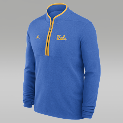 UCLA Victory Men's Jordan Brand Dri-FIT College 1/2-Zip Long-Sleeve Top