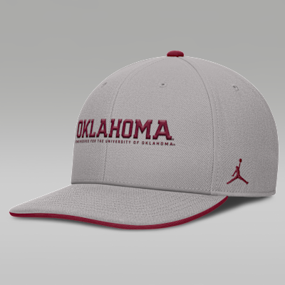 Oklahoma On-Field Club Men's Jordan Brand Dri-FIT College Adjustable Hat