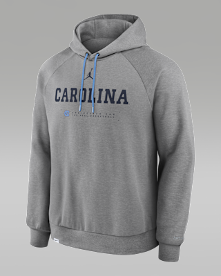 Мужское худи North Carolina Courtside Basketball Practice Jordan Brand Dri-FIT Pullover Hoodie для баскетбола