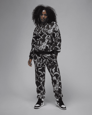Женские  Jordan Brooklyn Fleece Printed Pullover