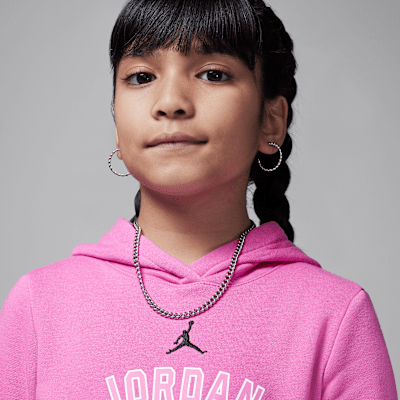 Conjunto de dos piezas de sudadera con gorro sin cierre de tejido Fleece para preescolar Jordan Y2K