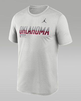 Мужская футболка Oklahoma Sideline Legend Jordan Brand Dri-FIT College