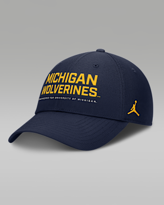 Мужские  Michigan On-Field Club Gameday Jordan Brand Dri-FIT College Adjustable Hat