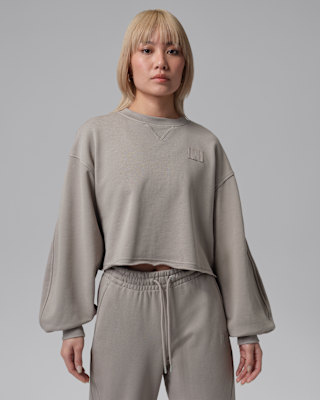 Женский свитшот Jordan Flight Fleece Mod-Crop Crew-Neck