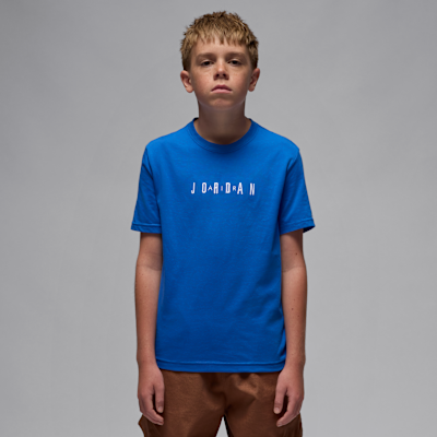 Playera con logotipo bordado Jordan para niños talla grande