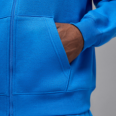 Huvtröja Jordan Brooklyn Fleece i oversize-modell med hel dragkedja för män