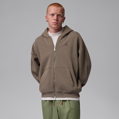 Jordan Brooklyn Tam Boy Fermuarlı Bol Kesimli Fleece Erkek Sweatshirt'ü