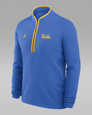Мужские  UCLA Victory Jordan Brand Dri-FIT College 1/2-Zip Long-Sleeve Top
