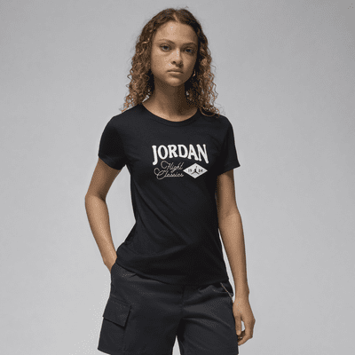 T-shirt slim à motif Jordan pour femme