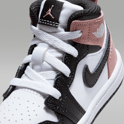 Skor Jordan 1 Mid för baby/små barn