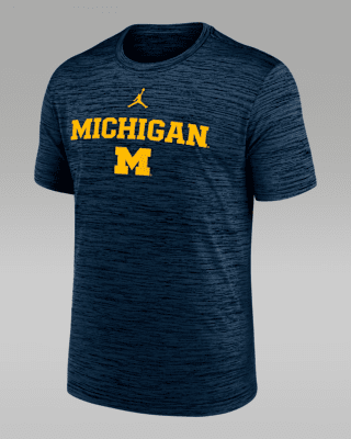 Мужская футболка Michigan Sideline Velocity Jordan Brand Dri-FIT College