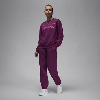 Jordan Brooklyn Fleece sweatshirt med rund hals til dame