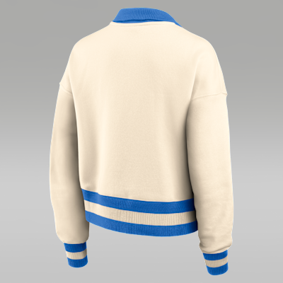 Sudadera de cuello redondo universitaria Nike cropped de cierre de 1/4 para mujer UCLA Legacy
