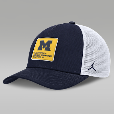 Michigan On-Field Rise Engineered Men's Jordan Brand College Trucker Adjustable Hat