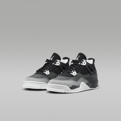 Tenis para niños de preescolar Jordan 4 Retro "Fear"