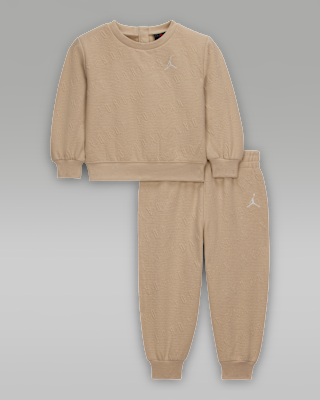 Детские  Jordan Baby (12-24M) 2-Piece Bubble Knit Crew Set