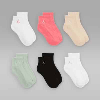 Jordan Everyday Essentials Big Kids' Ankle Socks (6 Pairs)