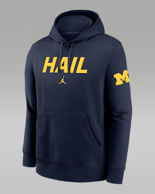 Мужское худи Michigan Club 2-Hit Nickname Jordan Brand College Pullover Hoodie