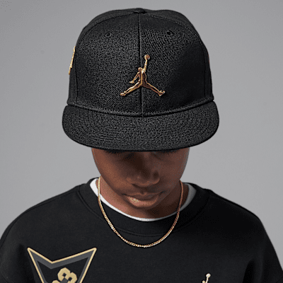 Gorra con visera plana para niños talla grande Jordan "See Me Shine"