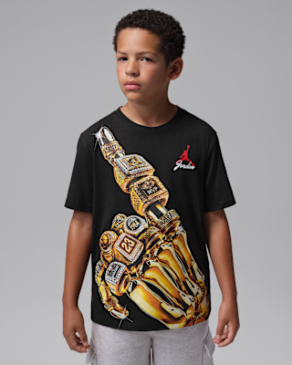 Детская футболка Jordan Big Kids' 23 Skeleton Rings