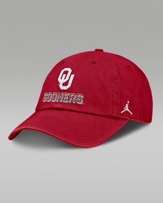 Мужские  Oklahoma On-Field Club Gameday Jordan Brand College Adjustable Hat