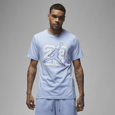 Light blue jordan new arrivals shirt