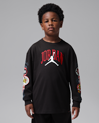 Детская футболка Jordan Big Kids' Interstate 23 Highway Arch Long-Sleeve