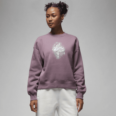 Sweatshirt de gola redonda com grafismo Jordan Brooklyn Fleece para mulher