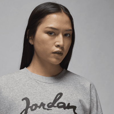 Jordan Brooklyn Fleece 女款圖樣圓領運動衫