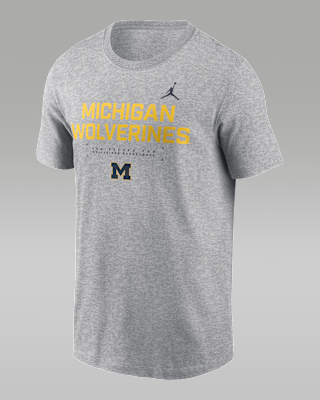 Мужская футболка Michigan Courtside Basketball Jordan Brand Dri-FIT College для баскетбола
