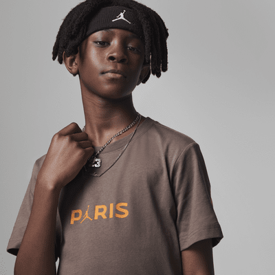 Jordan Paris Saint-Germain Wordmark Tee Big Kids T-Shirt
