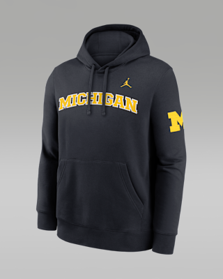 Мужское худи Michigan Sideline Club Nike Jordan Brand Pullover Hoodie