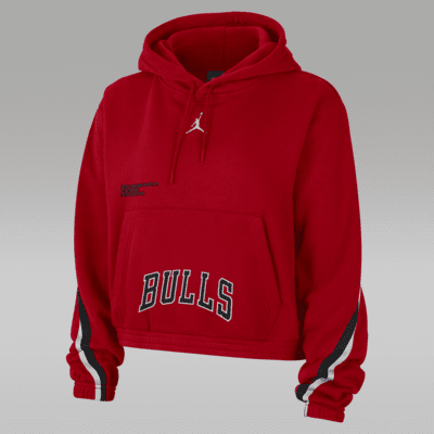 Chicago Bulls Courtside Statement Edition Women's Jordan NBA Fleece Pullover Hoodie