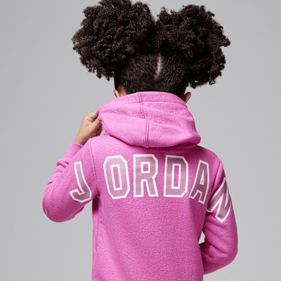 Conjunto de sudadera con gorro sin cierre con tejido Fleece de 2 piezas infantil Jordan Y2K