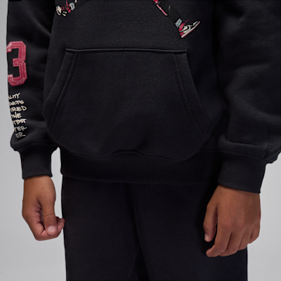 Sudadera con gorro sin cierre Sketch para niños talla pequeña Jordan