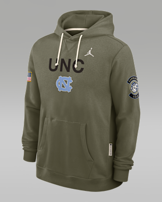Мужское худи North Carolina 2025 Military Appreciation Jordan Brand Dri-FIT College Pullover Hoodie