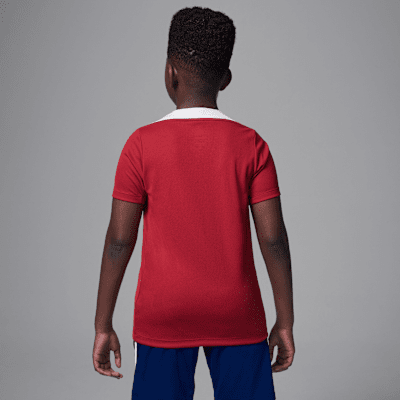 Paris Saint-Germain Strike Fourth Older Kids' Jordan Dri-FIT Football Knit Short-Sleeve Top