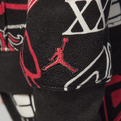 Jordan Brooklyn kétrészes, mintás polár kapucnispulóver-szett kisgyerekeknek