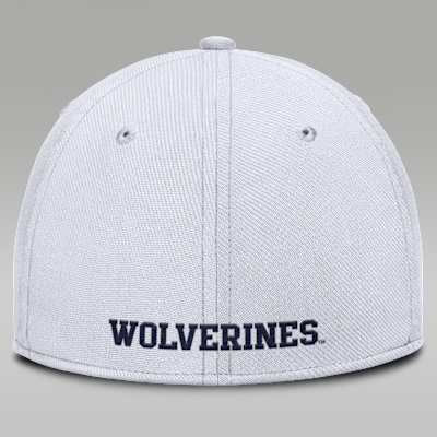 Gorra universitaria marca Jordan Dri-FIT para hombre Michigan On-Field Rise Swoosh