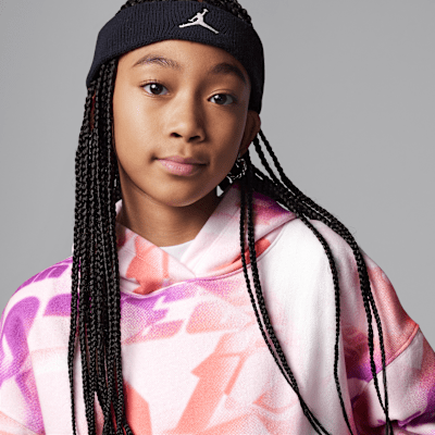 Sudadera con gorro sin cierre estampada Triple Team para niños talla grande Jordan