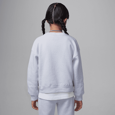 Sudadera de cuello redondo para niños talla pequeña Jordan 1st Baby Blue