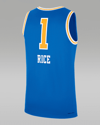 Мужские джерси Kiki Rice UCLA Bruins Replica Jordan Brand College Basketball Jersey для баскетбола