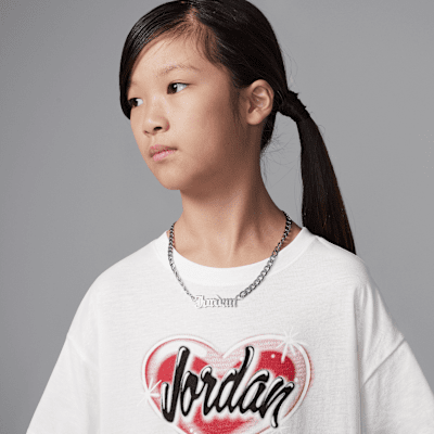 Jordan Older Kids' Y2K Heart Graphic T-Shirt