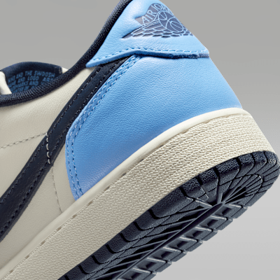 Tenis para niños grandes Air Jordan 1 Low OG "Obsidian"