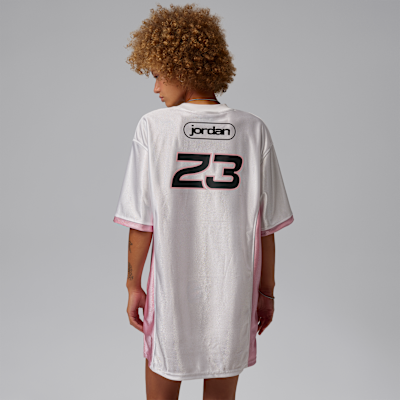 jordan jersey dress for women | Emerald Casablancas trendy look Women's Jordan Flight Jersey Dress