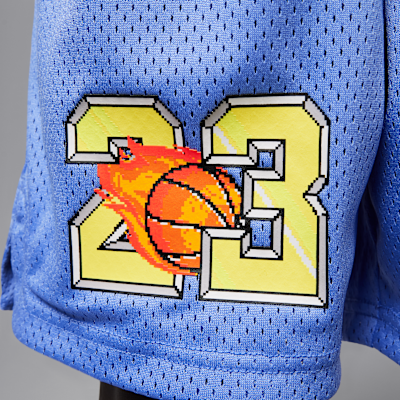 Shorts Flame Jordan Customized Air para niños talla pequeña