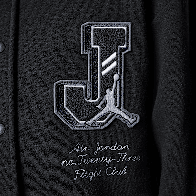 Playera de manga larga de tejido Knit para niños talla grande Jordan Court of Legends