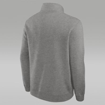 Sudadera de cuello redondo universitaria Jordan de medio cierre para hombre Michigan Wolverines Primetime Club